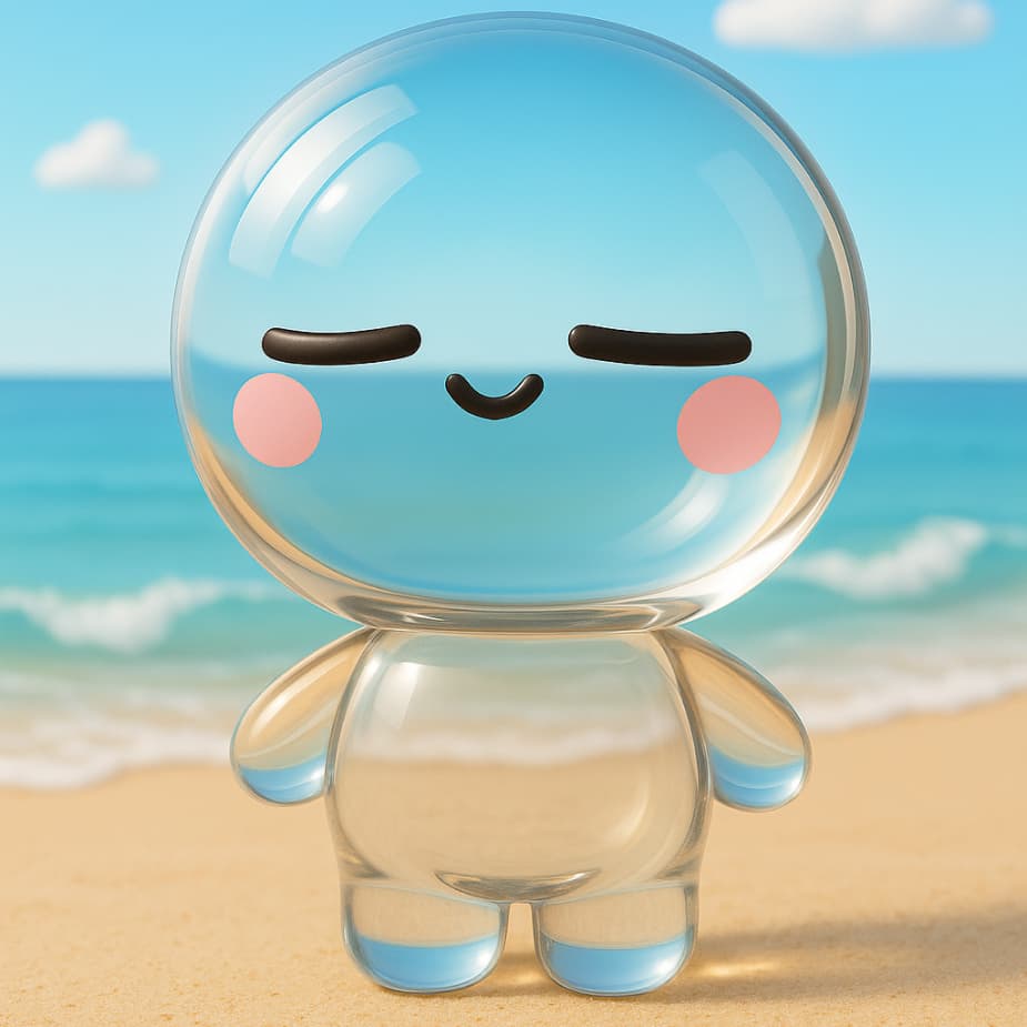 바다 해변에 서있는 히어