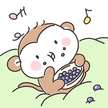 블루베리 먹는 꾸아