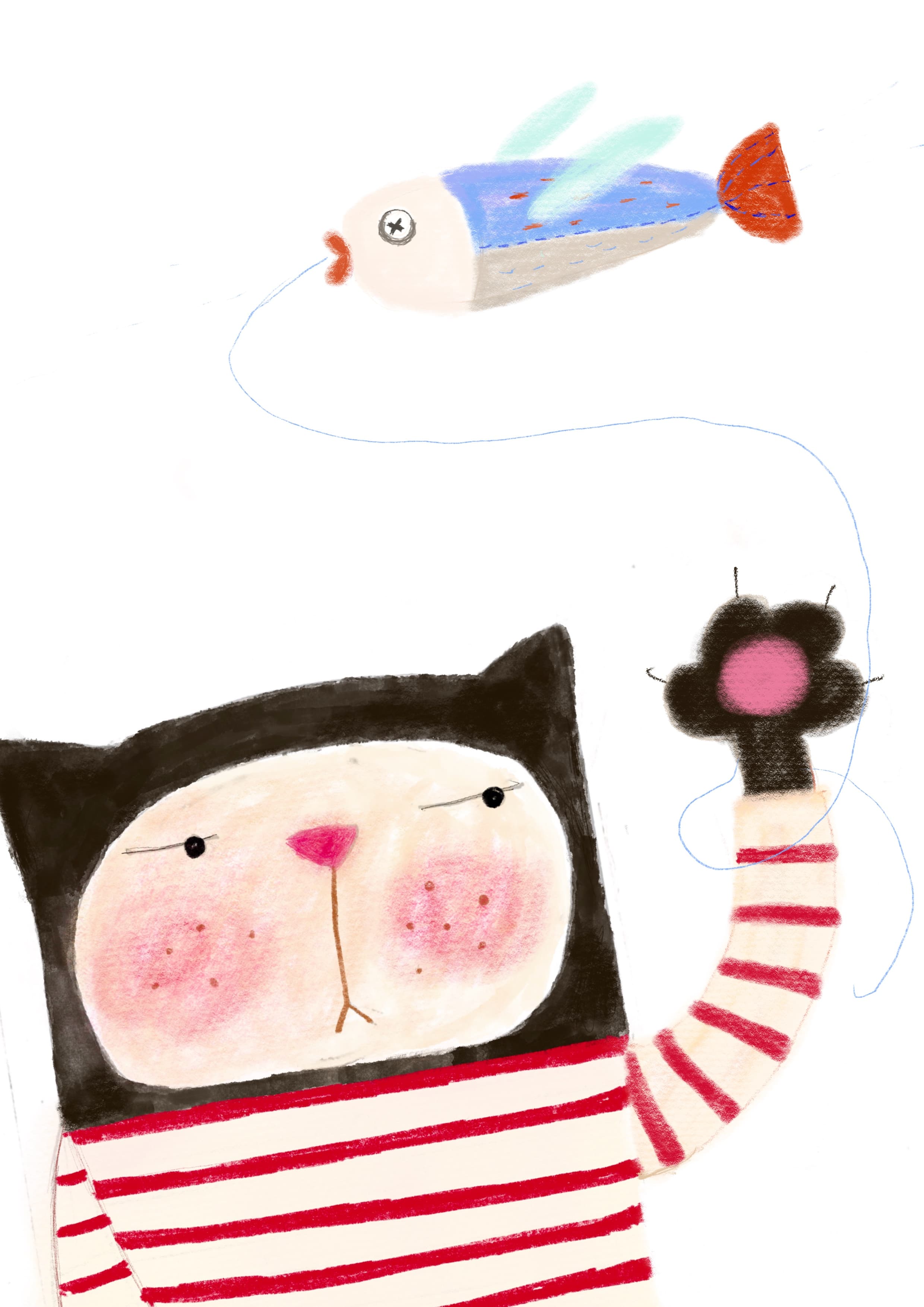 낚시하는 냥이