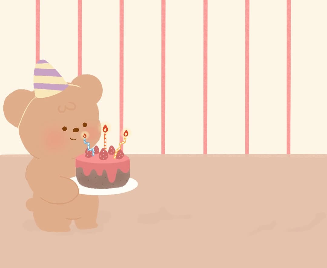 생일 축하하는 쁘띠곰