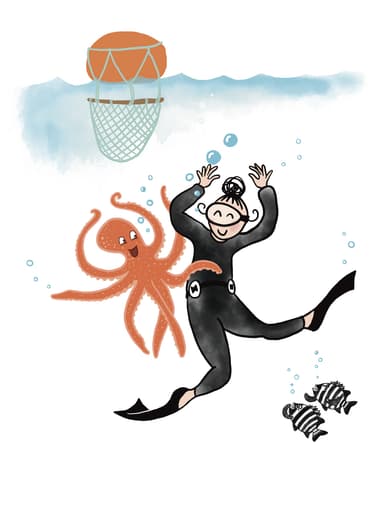 문어와 함께 발레 추는 소피