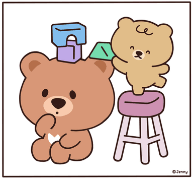 베니에게 장난치는 푸키