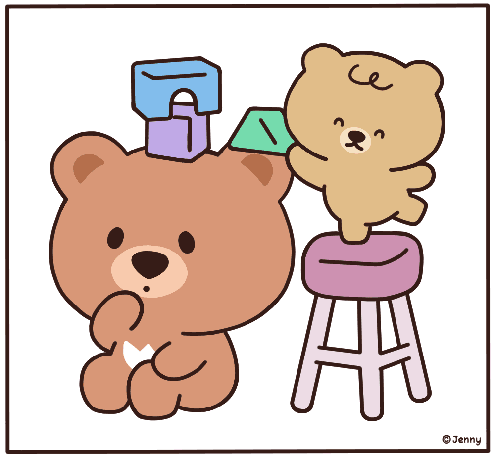 베니에게 장난치는 푸키