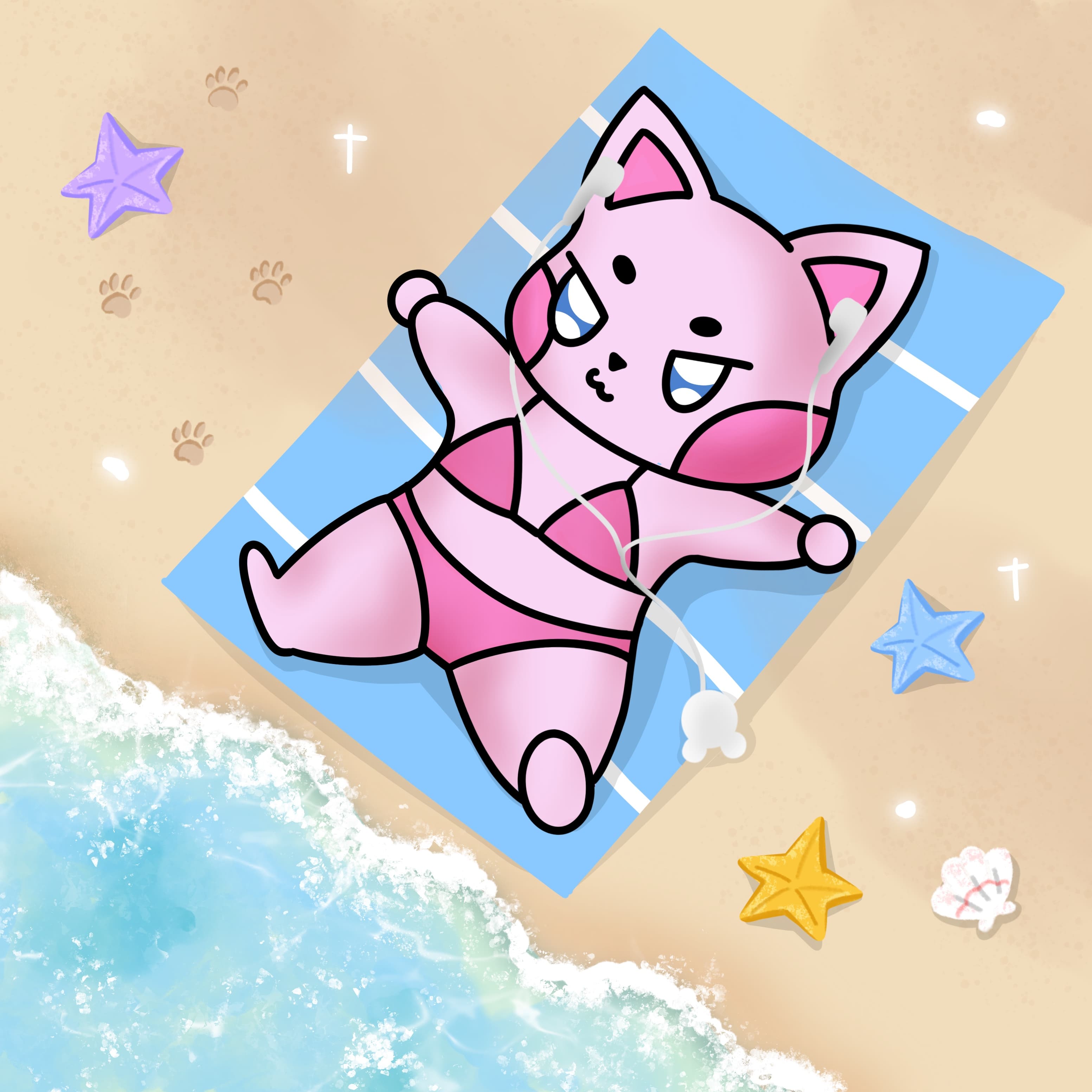 힙냥이 바다