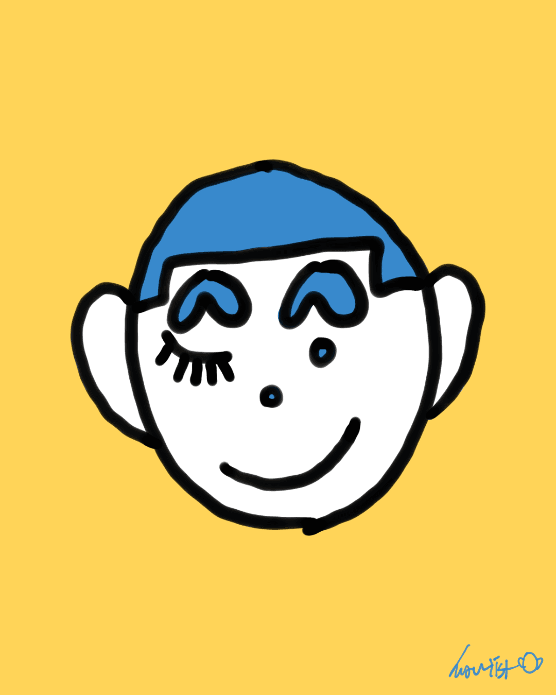 윙크하는 화티스트