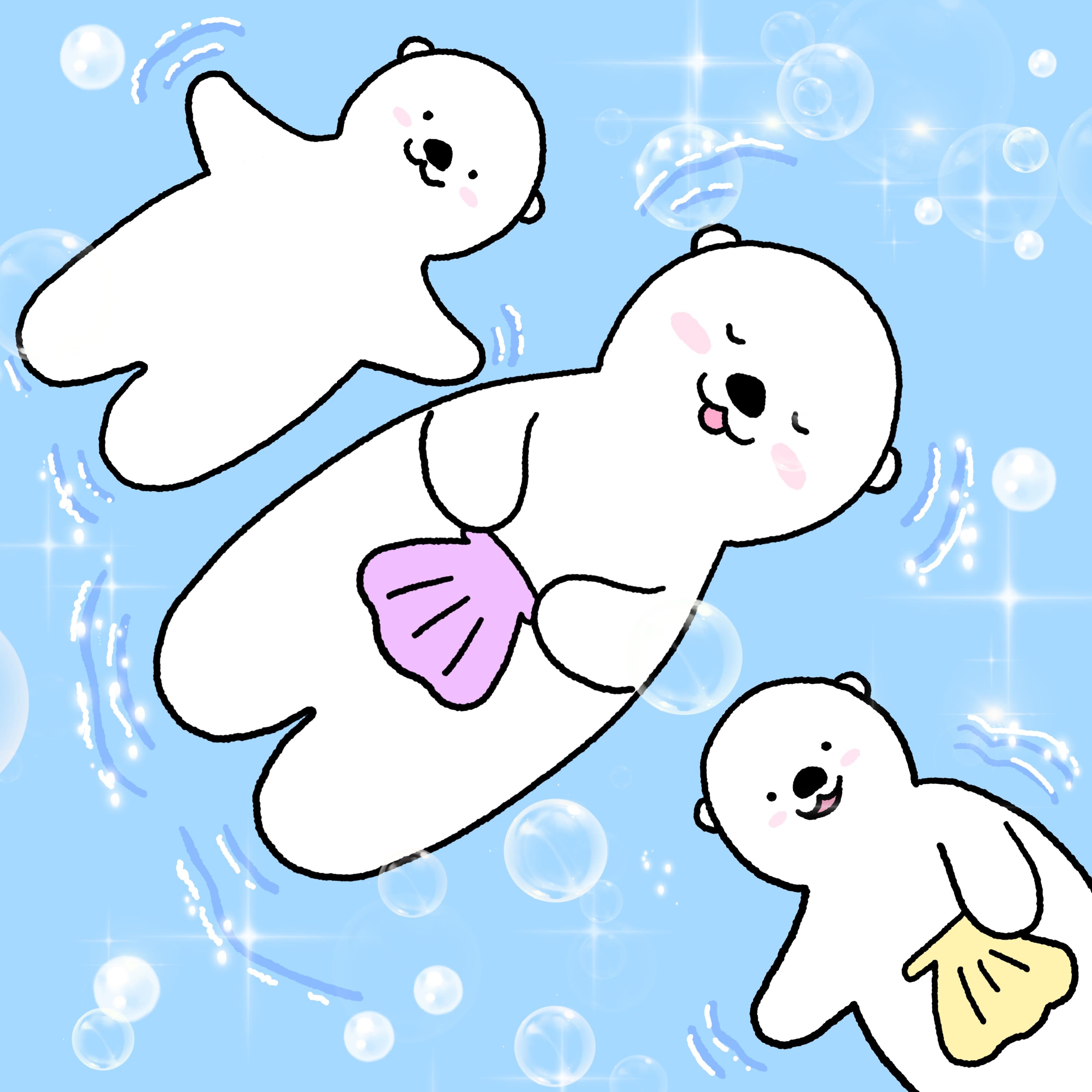수영하는 쿠리