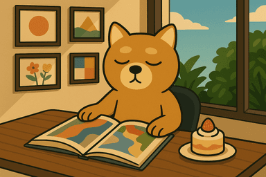 그림책을 보는 졸림이