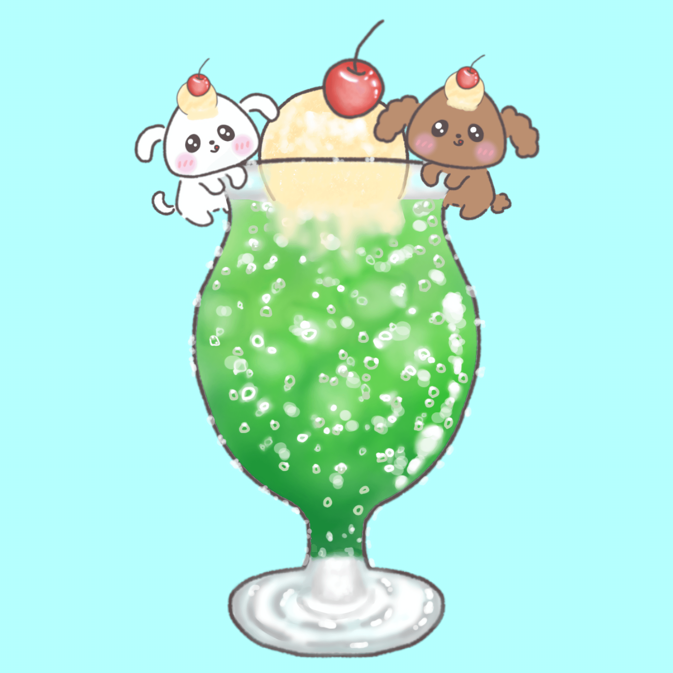 メロンクリームソーダ