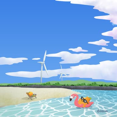 여름 김녕해변