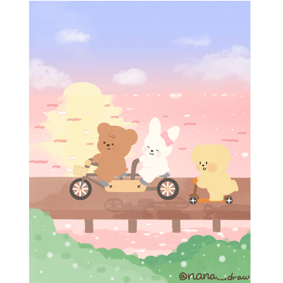 자전거 타는 쁘띠곰