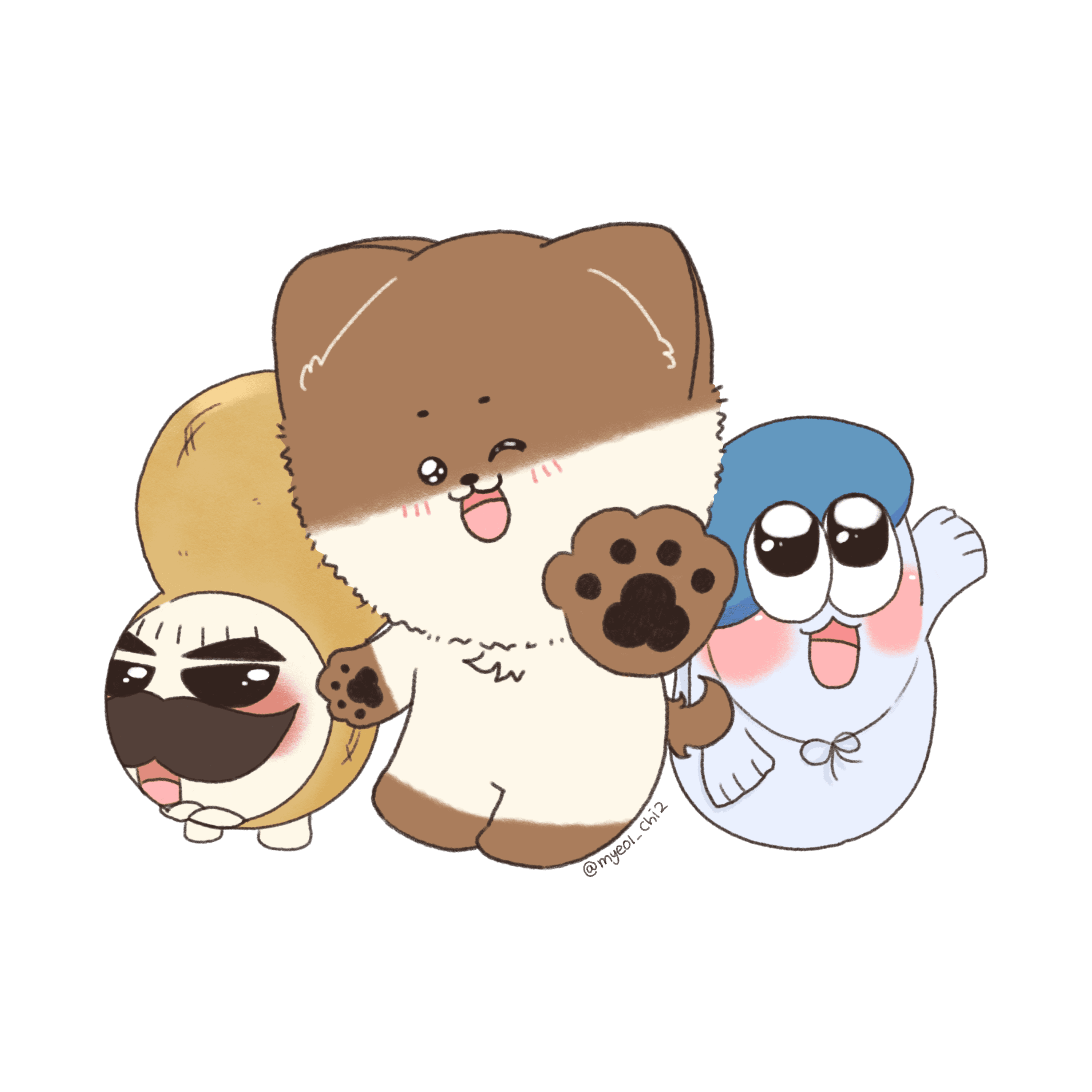 뽱소와 맬츄,황콩